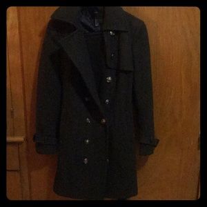 Forest dark green trench coat